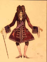 'Old Marquis' Costume design by Fokine 